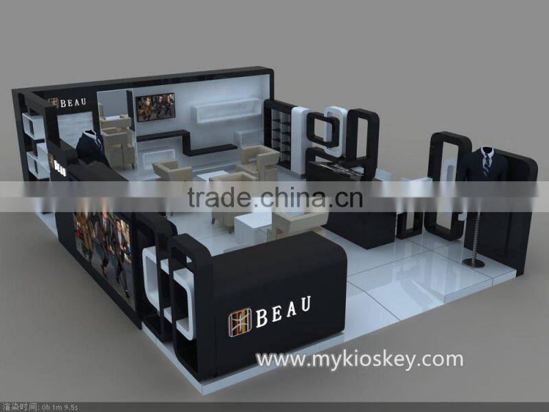 Factory supplier clothes kiosk,clothes display showcase for sale