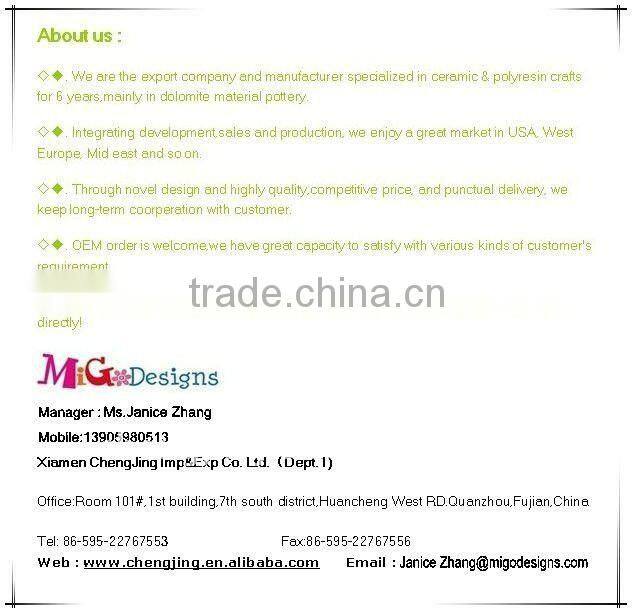 wholesales ceramic artificial flower for home decorations