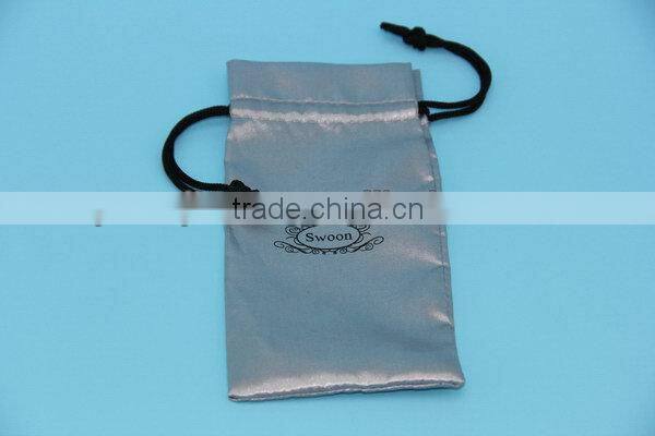 Durable promotional cheap premade satin pouch