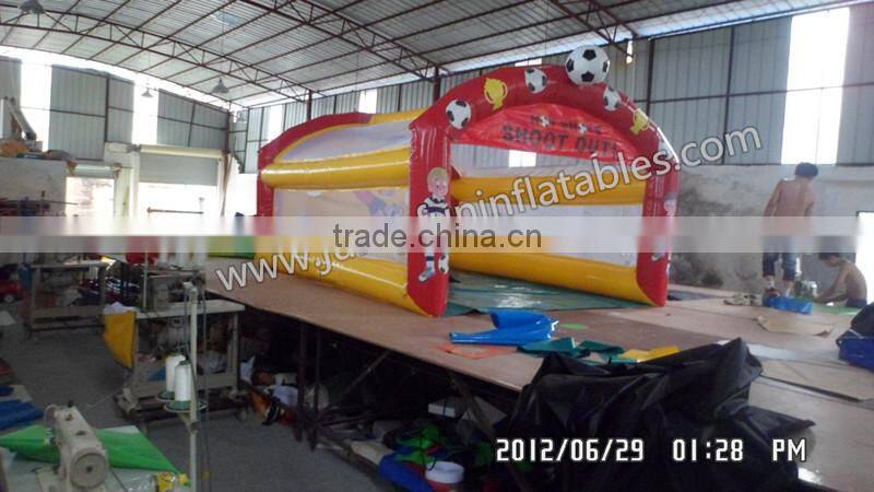 inflatable football throwing games soccer goal,inflatable penalty shootout