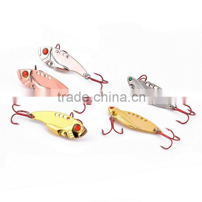 Top Fishing Lure 6# Red Hook Fishing Tackle 3 colors Spoon Lures Metal Lure