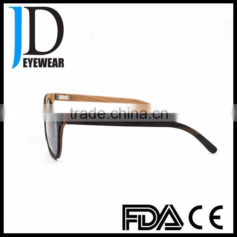 High Quality OEM brand Logo Cat.3 UV400 Wood Sunglasses