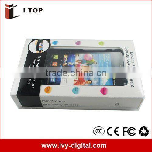 battery case for Samsung galaxy S2 2200 mAh