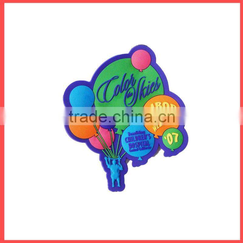 rainbow pvc brooch for promotion gift