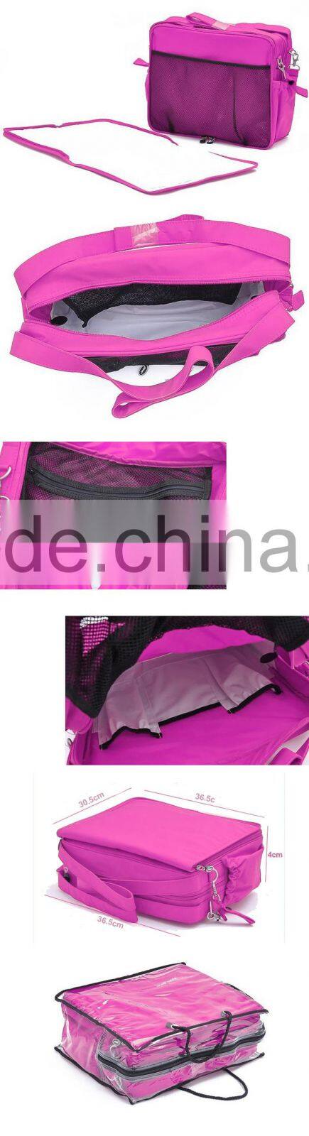 Fashion nylon mommy crib diaper bag(MAB15-005)