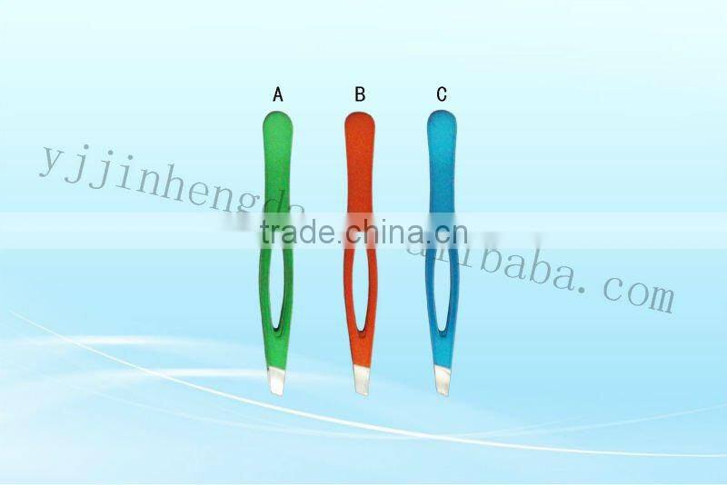 Plastic tweezers/tweezer beauty/eyelash extension tweezer