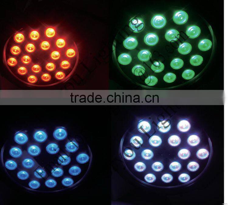 18pcs 18Watt Hex Color Pro Stage Wedding Par64 Light 18pcs 18W RGBWA+UV 6in1 LED Par Can