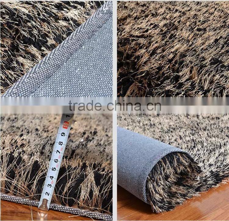 2016 hot sale black golden thinker rug carpet floor carpet