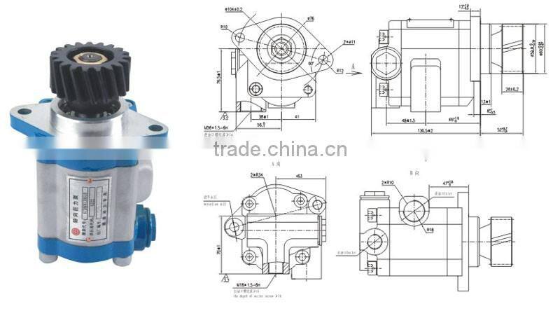 Weichai hydrualic gear power steering pump WP10 factory price for turck