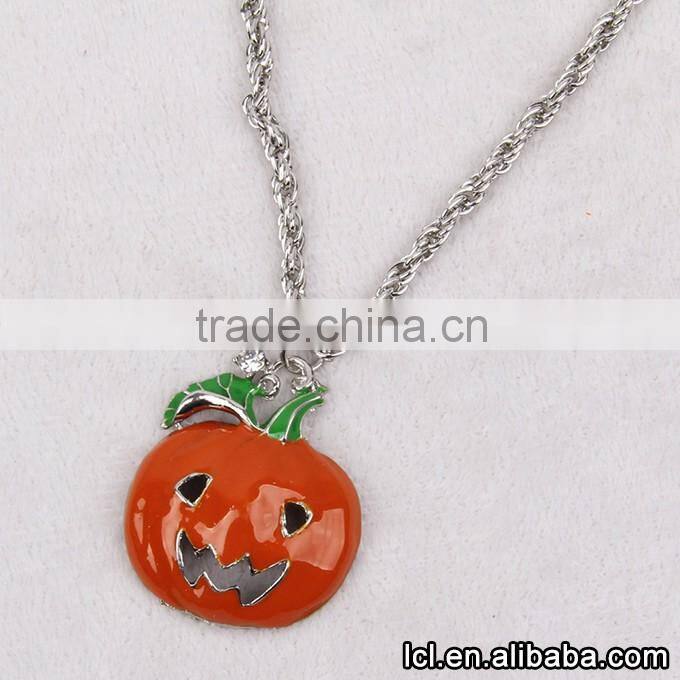 Necklace earrings set for Halloween, skull shaped necklace jewelry set