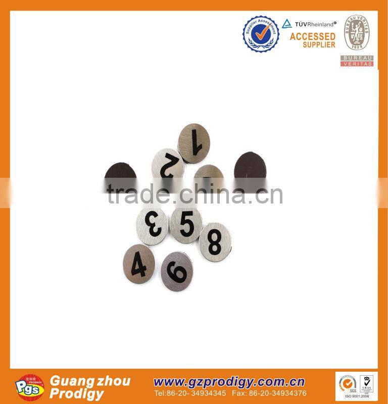 adhesive stainless steel house numbers door plate