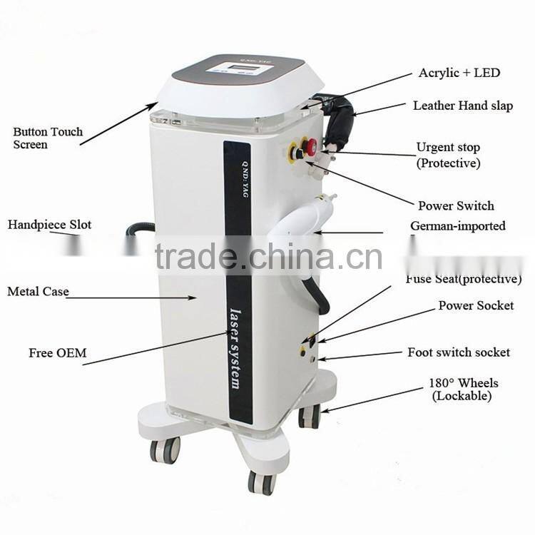 Best quality tattoo laser remover machine for beauty clinic use