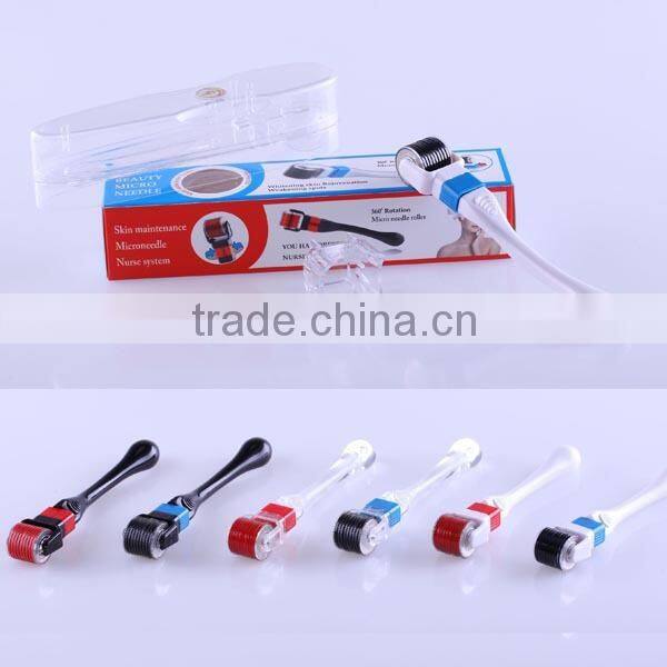 Factory Diect Wholesale 360 Degree Rotate Derma Rolling System with 600 Needles for Skin Treatment