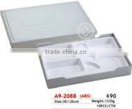 A9-210 golden plastic bento box with 7 compartments