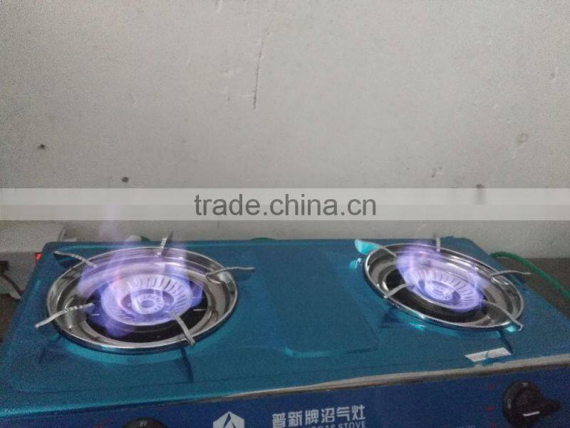 Domestic assembled biogas digester with cooking machinery