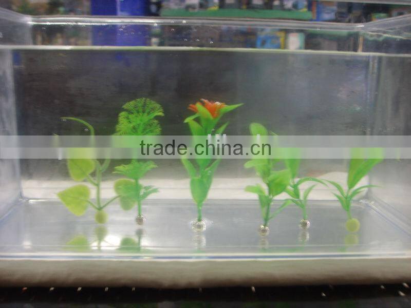 Mini Artificial colorful plastic aquarium plants