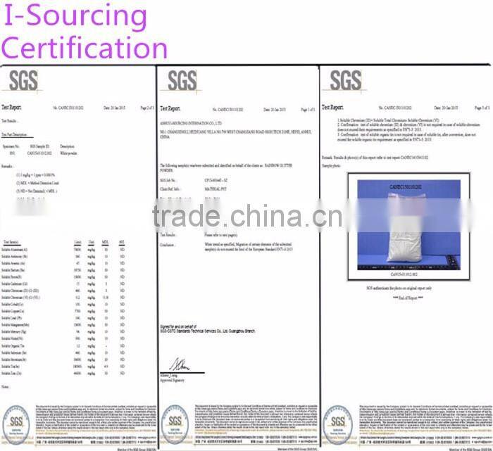 ISO 9001PET glitter for plastic application