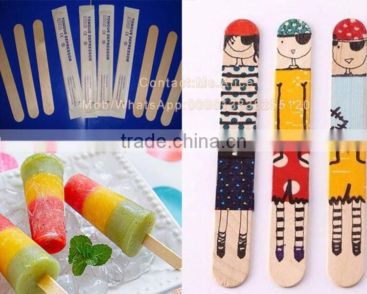 sorbet stick making machine Wood tongue depressor processing machine
