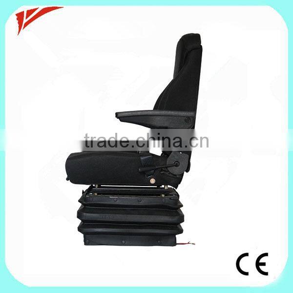 Fully flat air suspension tractor seat with motor