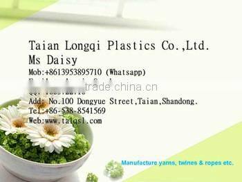 2016 Hot sale electric fence type POLY WIRE and Rope made from HDPE monofilament yarn and 6 STRAND Stainless Steel