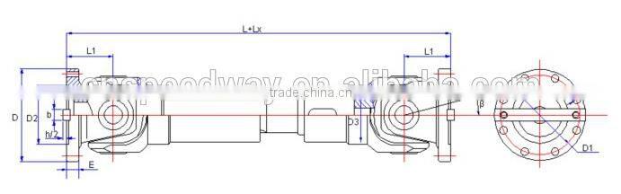 Custom made Industrial Heavy Duty Cardan drive Shaft
