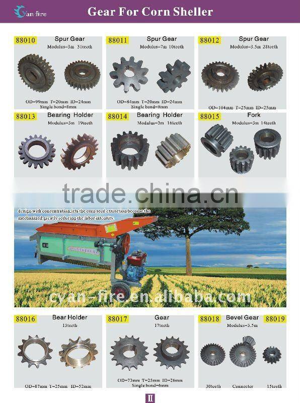 Bearing holder for corn sheller