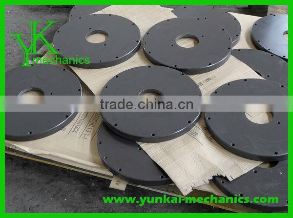 Powder coating cnc machining parts, cnc turning pad type flange