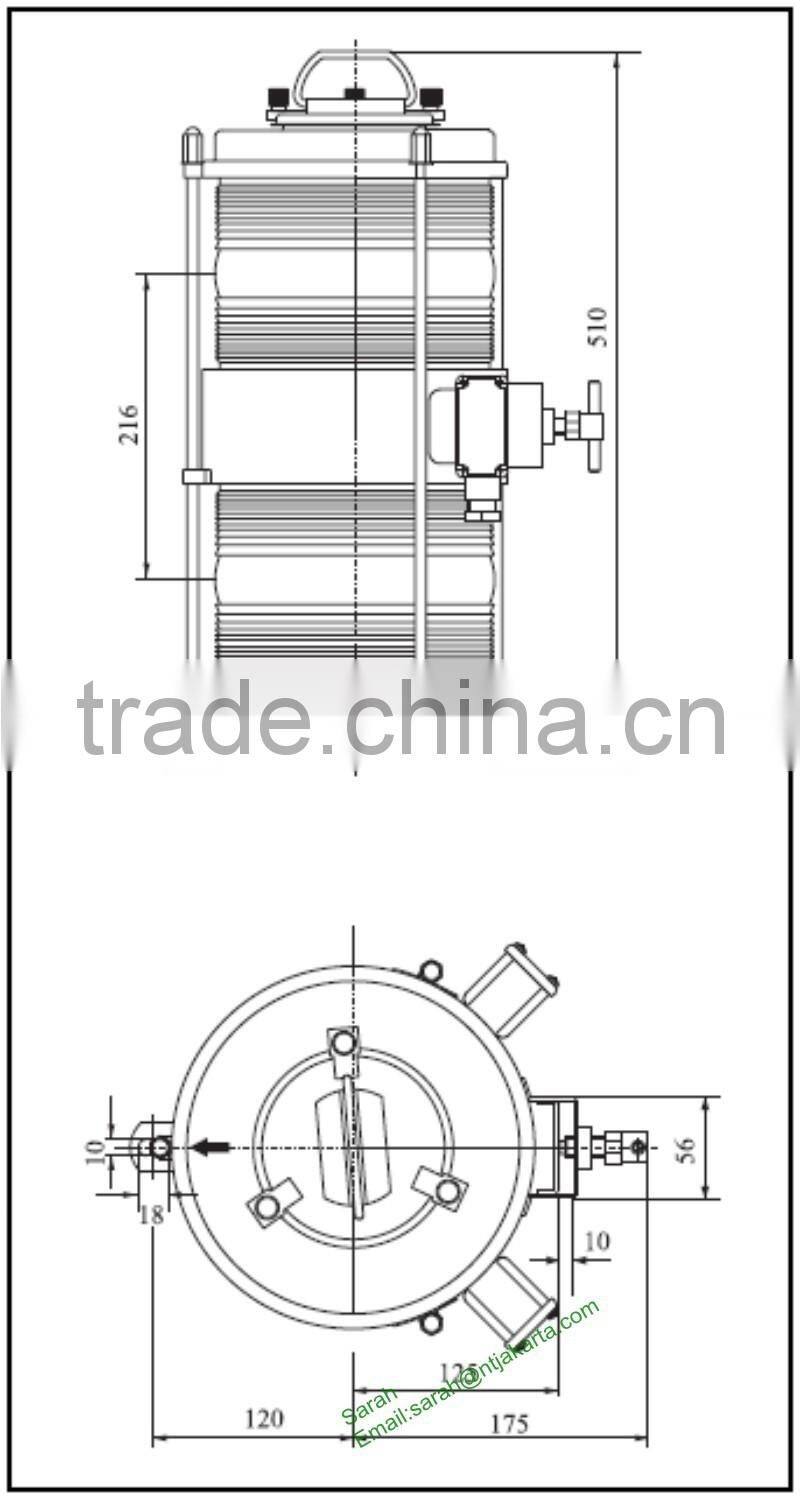 China Double-deck marine solar navigation signal light CXH-10B