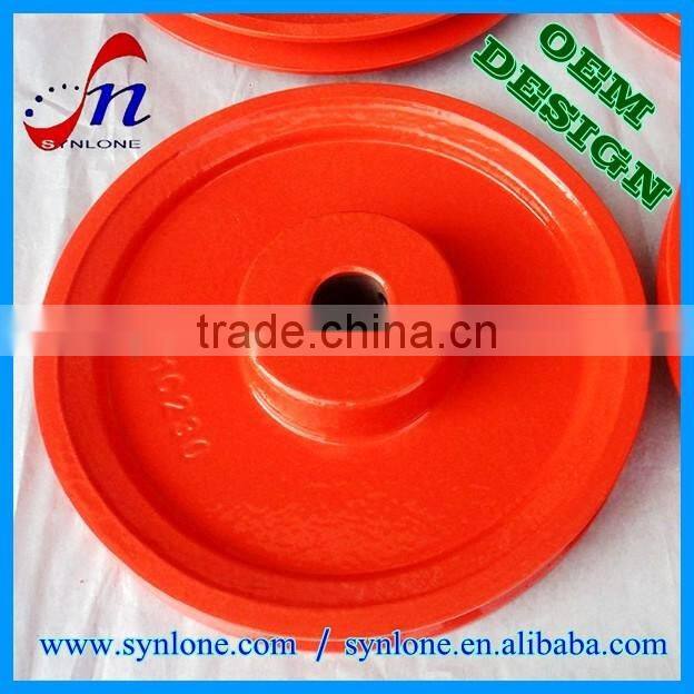 2017 large pulley wheel, aluminum wheel, pulley wheel with bearing