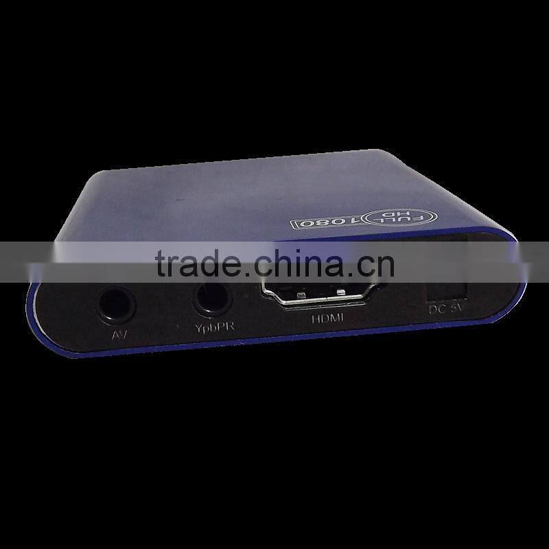 Hot selling 1080P HDMI SD/USB full HD Mini Media Player MKV/RM/RMVB(blue)EU/US optional