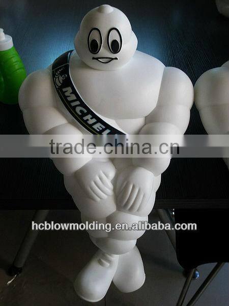OEM Blow Molding Plastic 3d Cartoon Character Design Propaganda Figure Design