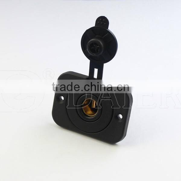 Car/Motorcycle Front One Hole Waterproof 12V Merit Socket + Standard Nut And Merit Cover