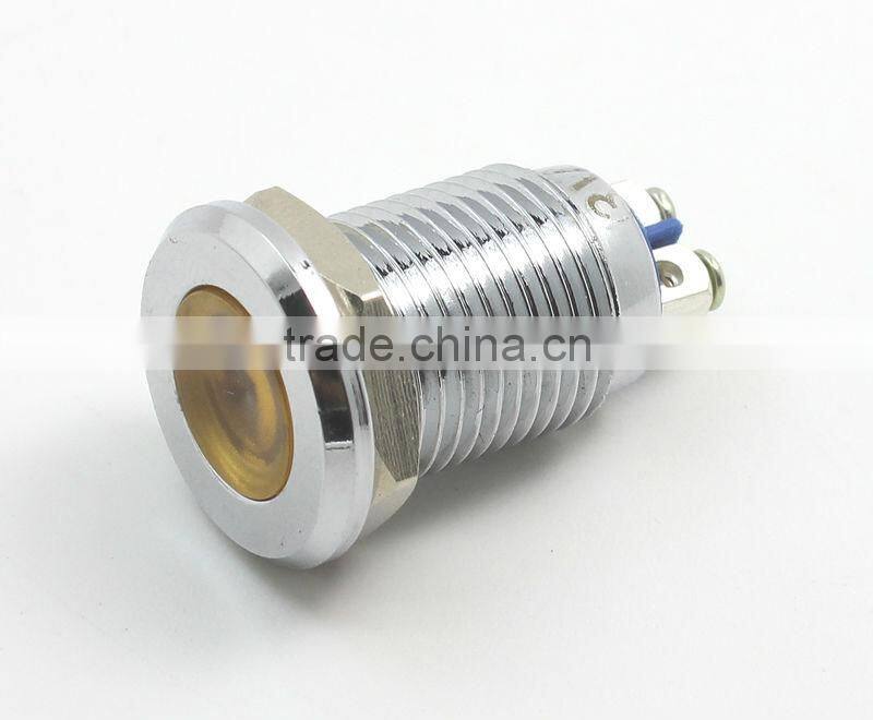12mm metal 220 volt led indicator lights GQ12AS-D