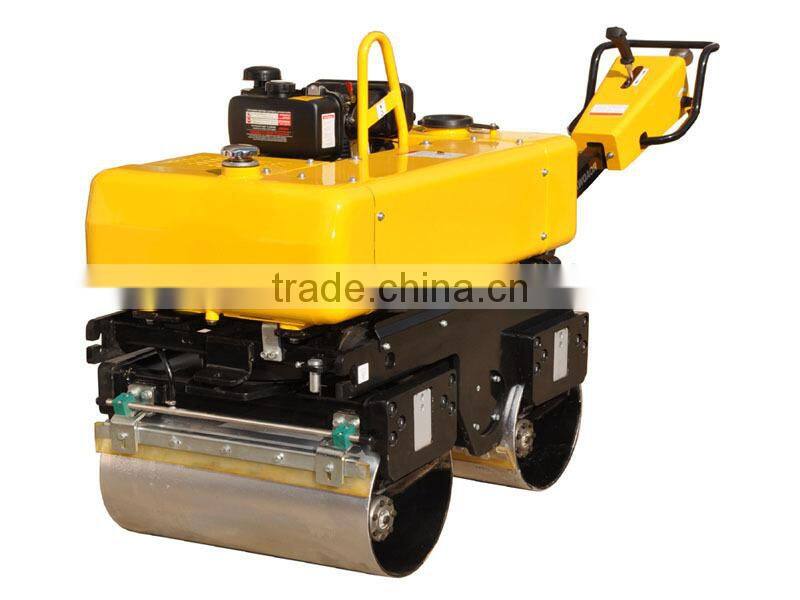 YL34 /34C Honda Gasoline Engine 65Hz 17kN 680mm hydraulic driven walking behind double steel drum vibratory road roller