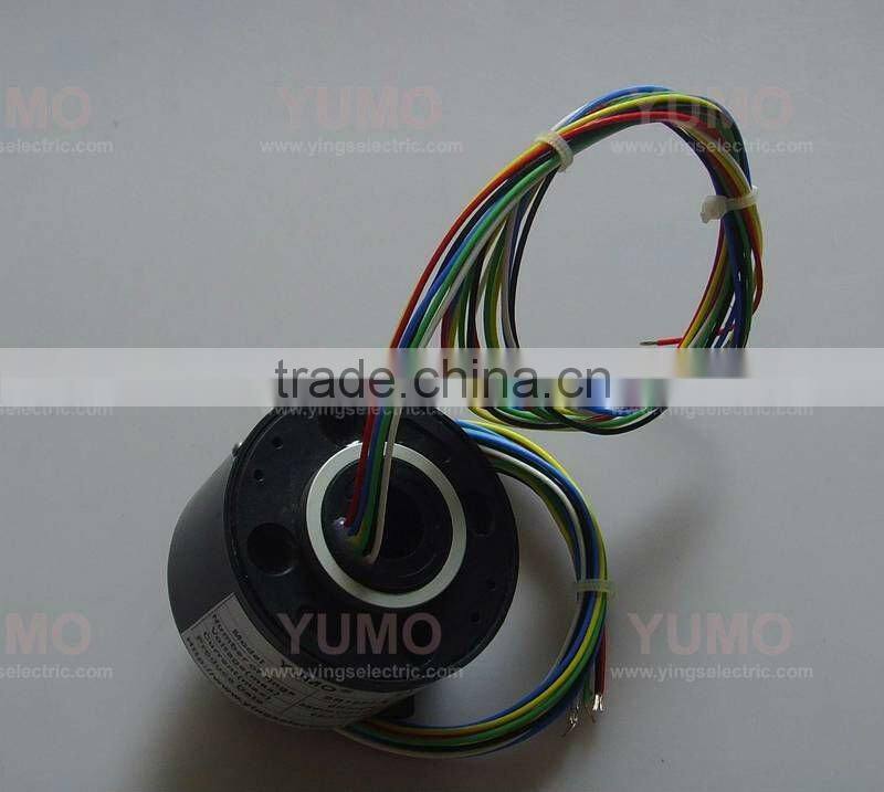 SR1254 -6 OD 54mm, ID 12mm, 6 wires through bore slip ring