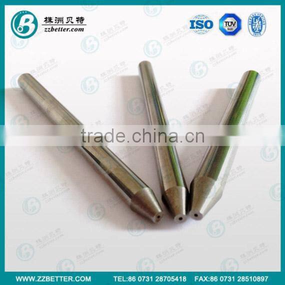Long life high quality solid carbide waterjet cutting nozzle
