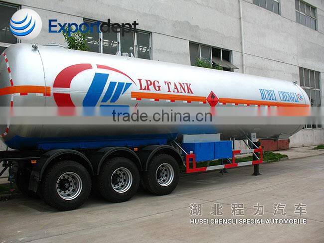 48m3 propane semi trailer, lpg gas cylinder trailer