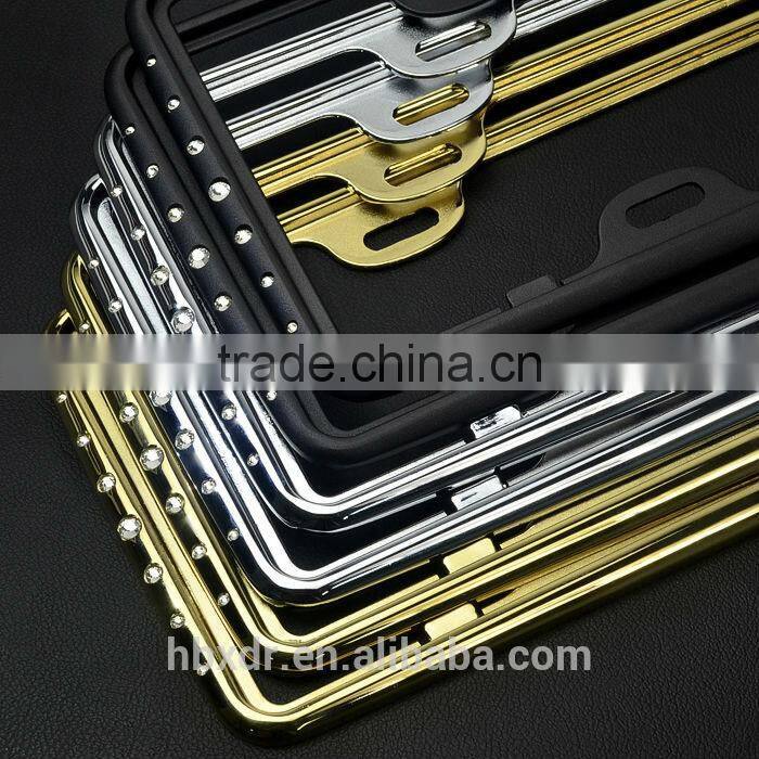 high quanlity customized anodizing decorative aluminum license plate frame for car