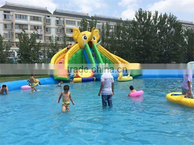 PVC semicoating tarpaulin for water slide material