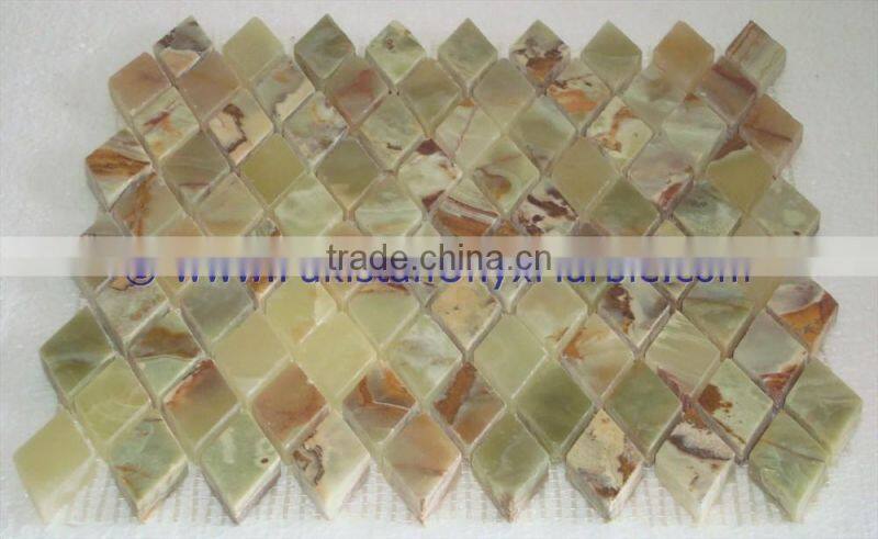 PAKISTAN CHEAP 2017 GREEN ONYX MOSAIC TILES COLLECTIONS