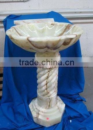 ART DECORATION ONYX PEDESTALS SINKS AND BASINS