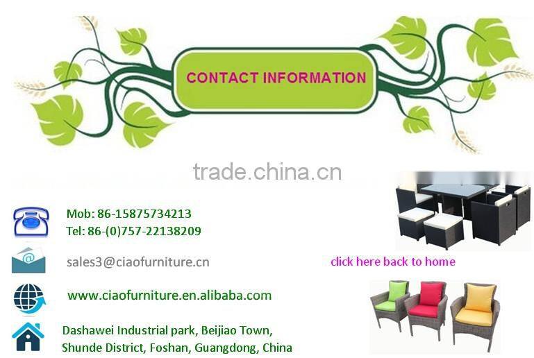 CF709C-4 outdoor plastic rattan bar furniture
