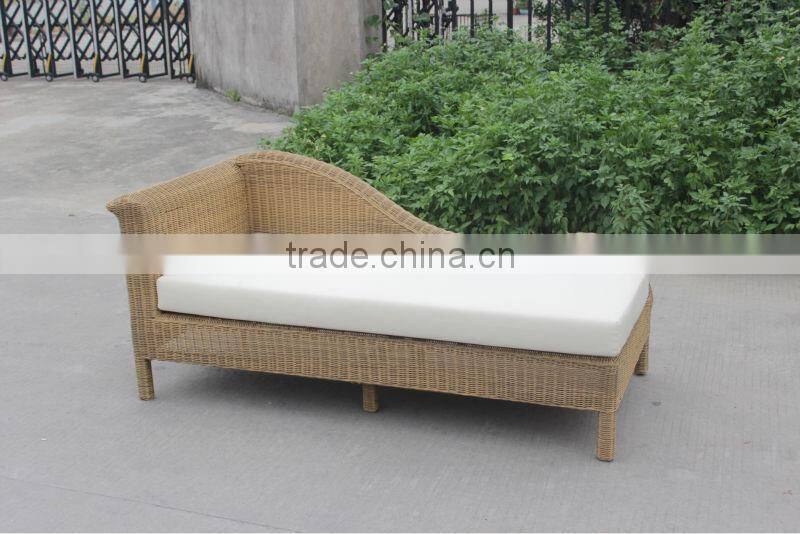 leisure rattan furniture luxury outdoor furniture garden wicker sun lounger (S-12)