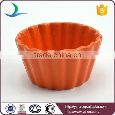 Custom small ceramic colorful microwave cake bowl Cake Mold