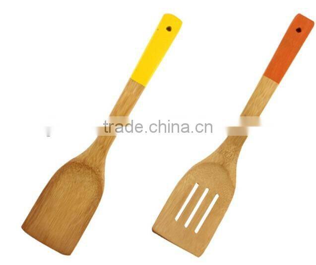 Eco-friendly Long Handle Spoon & Spatula-Bamboo kitchen tools set