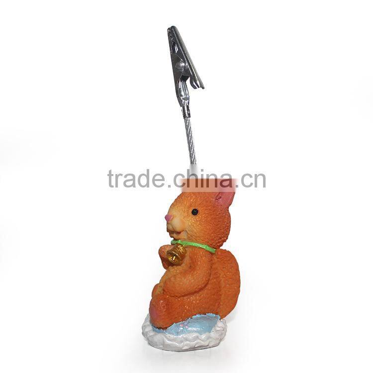 Polyresin animal shape memo clip products