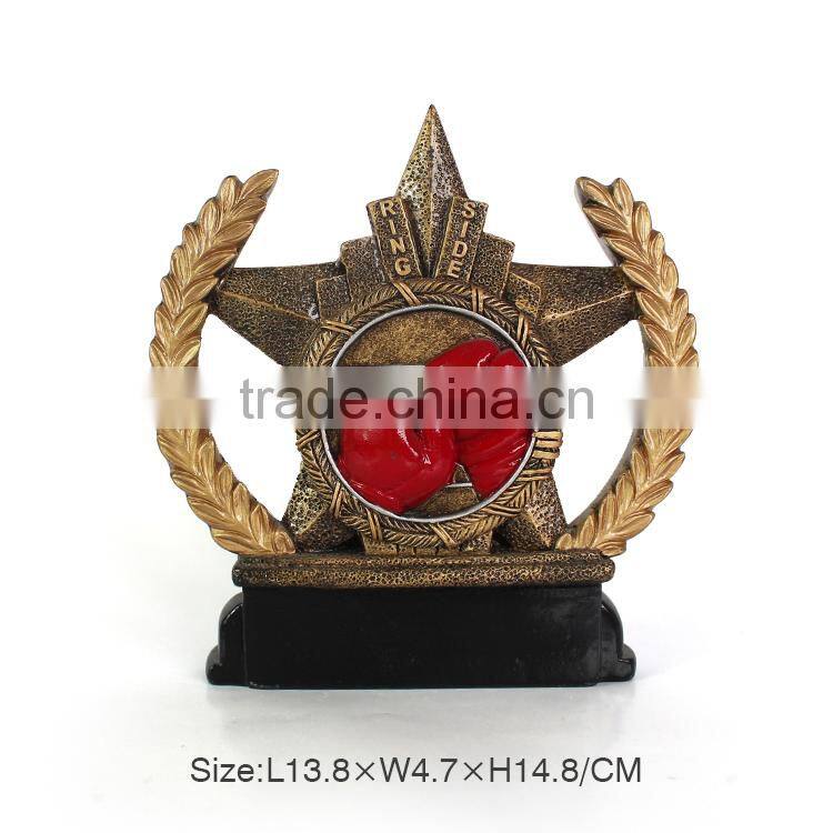 Resin sports souvenirs boxing figurines boxing trophies