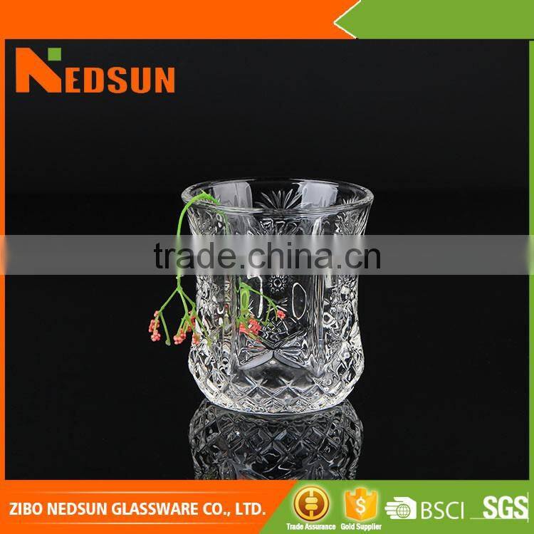 High quanlity clear whisky glass cup