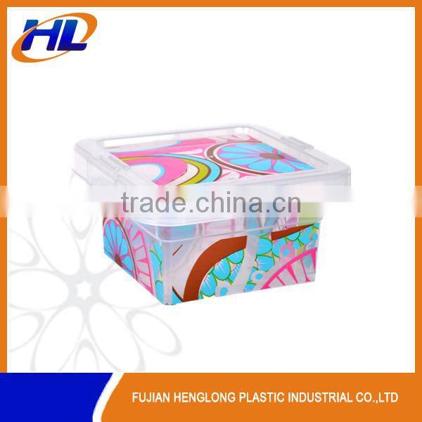 IML plastic decorative storage boxes