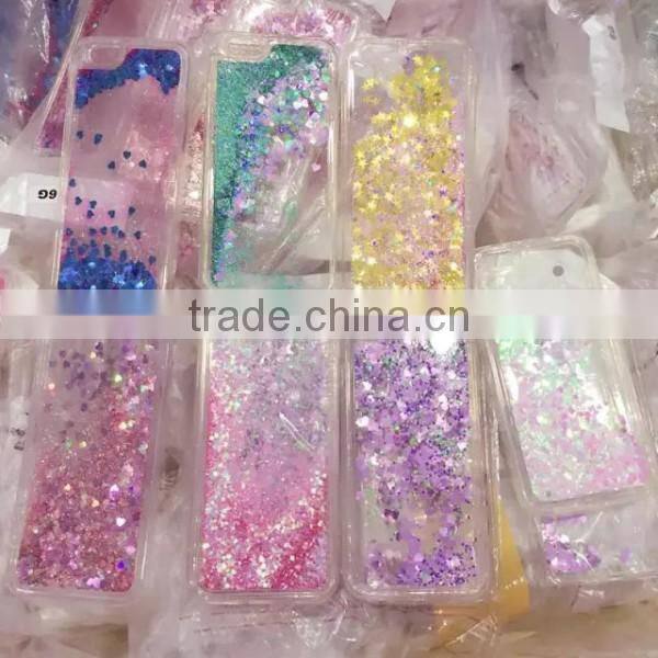 TPU quicksand phone shell colorful back covers protective cheap phone case for iPhone 6 6 Plus